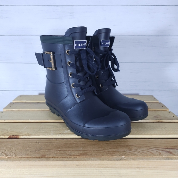 Hilfiger Rain Boots Size 6 - Picture 1 of 6